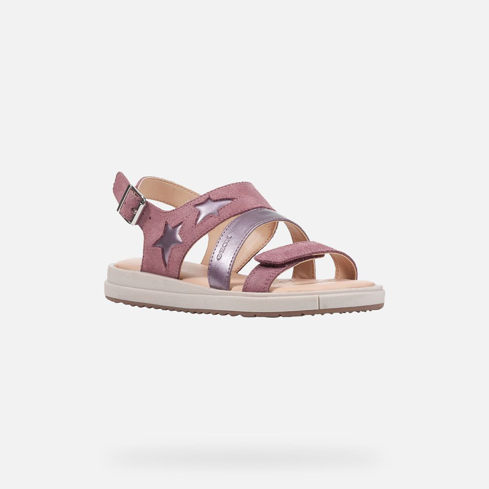 Geox Sandals Pink Rebecca - Geox Girls Shoes - HQPTVF685